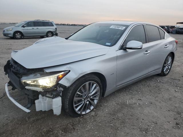 JN1EV7AP9JM364068 - 2018 INFINITI Q50 LUXE SILVER photo 1