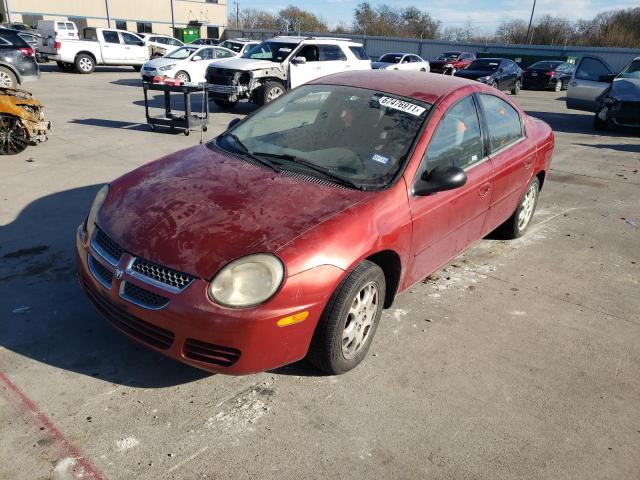 1B3ES56CX4D625679 - 2004 DODGE NEON SXT RED photo 2