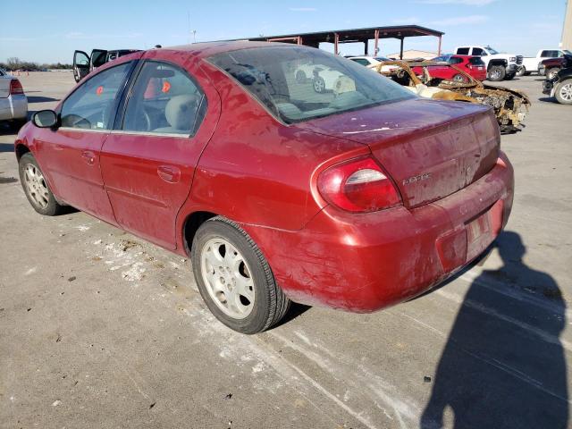 1B3ES56CX4D625679 - 2004 DODGE NEON SXT RED photo 3