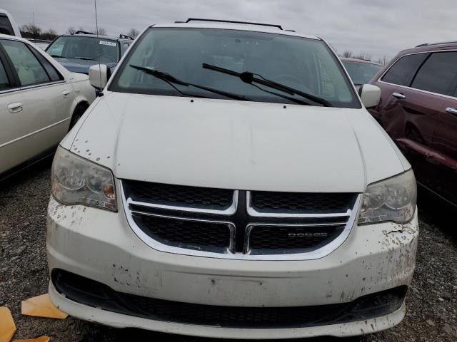 2C4RDGCGXCR214226 - 2012 DODGE GRAND CARA SXT WHITE photo 5