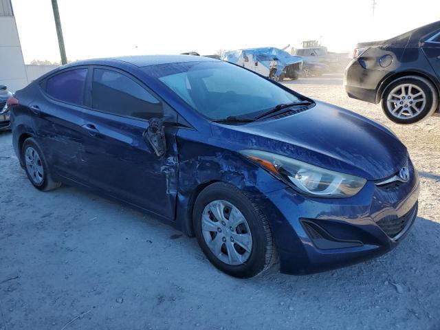 5NPDH4AE9GH729123 - 2016 HYUNDAI ELANTRA SE BLUE photo 4