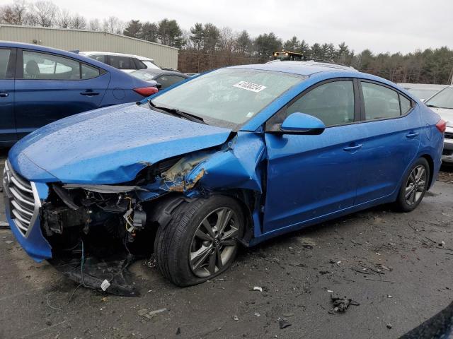 5NPD84LF3HH006665 - 2017 HYUNDAI ELANTRA SE BLUE photo 1