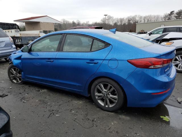 5NPD84LF3HH006665 - 2017 HYUNDAI ELANTRA SE BLUE photo 2