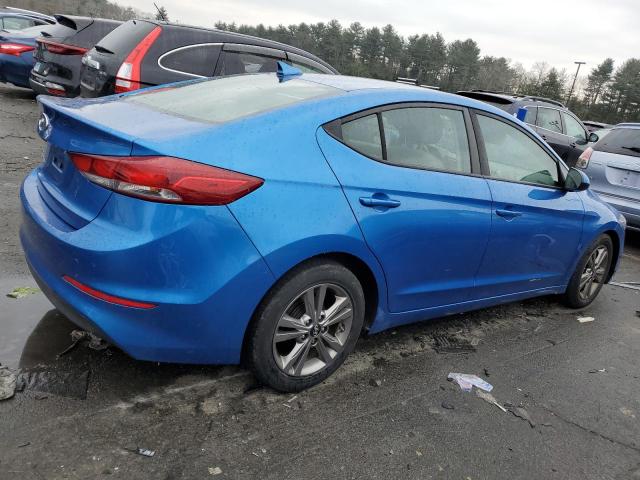 5NPD84LF3HH006665 - 2017 HYUNDAI ELANTRA SE BLUE photo 3