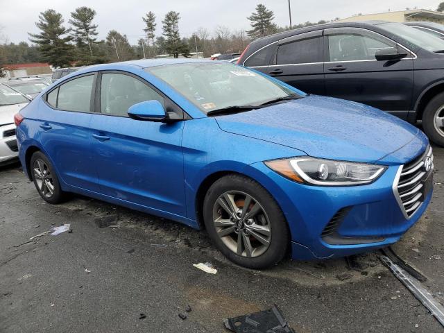 5NPD84LF3HH006665 - 2017 HYUNDAI ELANTRA SE BLUE photo 4