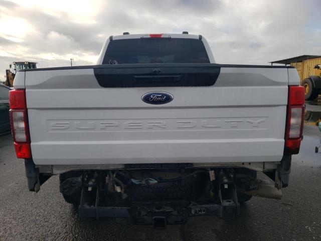 1FT7W2BTXMED93417 - 2021 FORD F250 SUPER DUTY WHITE photo 6