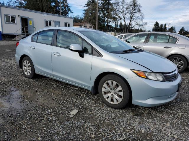 19XFB2F57CE323282 - 2012 HONDA CIVIC LX BLUE photo 4