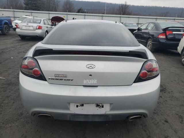 KMHHM66D38U276967 - 2008 HYUNDAI TIBURON GS SILVER photo 6