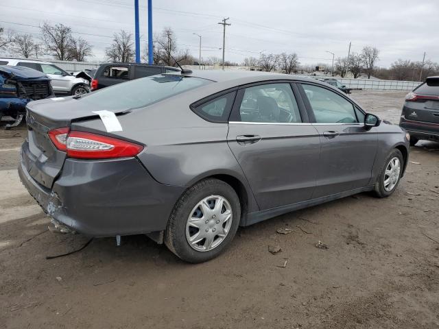 3FA6P0G77DR340122 - 2013 FORD FUSION S GRAY photo 3