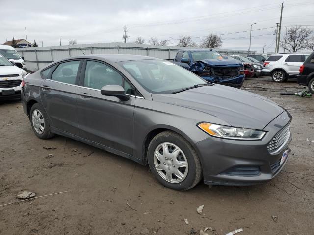 3FA6P0G77DR340122 - 2013 FORD FUSION S GRAY photo 4