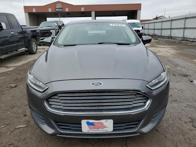 3FA6P0G77DR340122 - 2013 FORD FUSION S GRAY photo 5