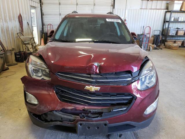 2GNALCEK9H1501497 - 2017 CHEVROLET EQUINOX LT RED photo 5