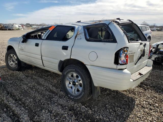 4S2DM58W824342081 - 2002 ISUZU RODEO S WHITE photo 2