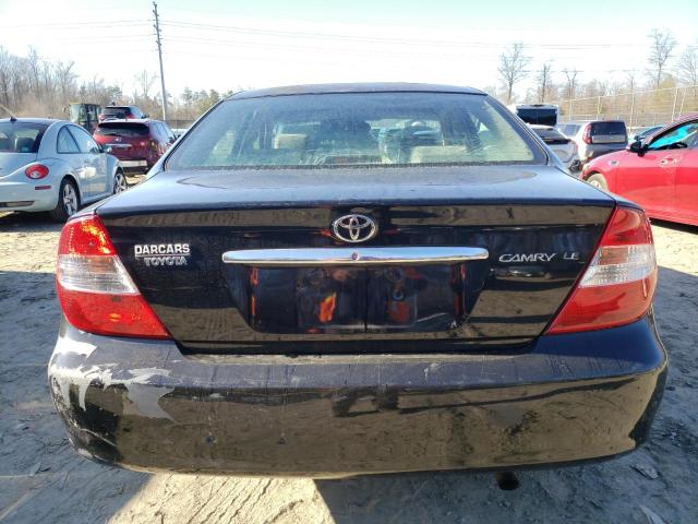 4T1BE32K42U068951 - 2002 TOYOTA CAMRY LE BLACK photo 6