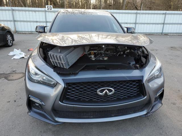 JN1EV7AR3JM437727 - 2018 INFINITI Q50 LUXE GRAY photo 5