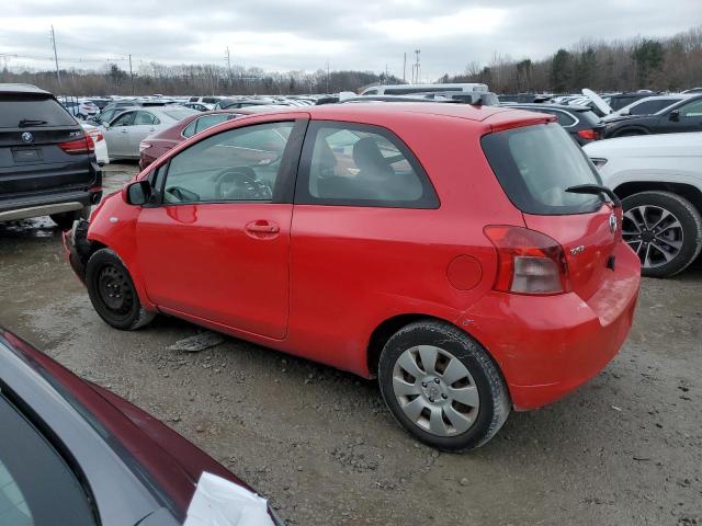 JTDJT923385181357 - 2008 TOYOTA YARIS RED photo 2