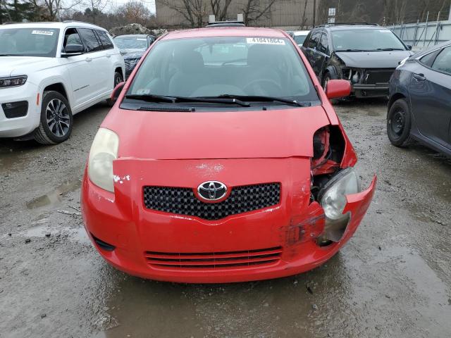 JTDJT923385181357 - 2008 TOYOTA YARIS RED photo 5