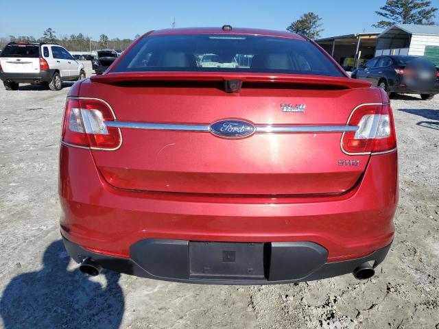 1FAHP2KT1AG108398 - 2010 FORD TAURUS SHO RED photo 6