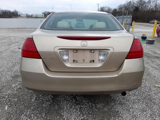 1HGCM56797A072310 - 2007 HONDA ACCORD EX TAN photo 6