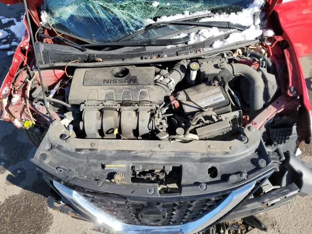 3N1AB7AP7HY328636 - 2017 NISSAN SENTRA S RED photo 11