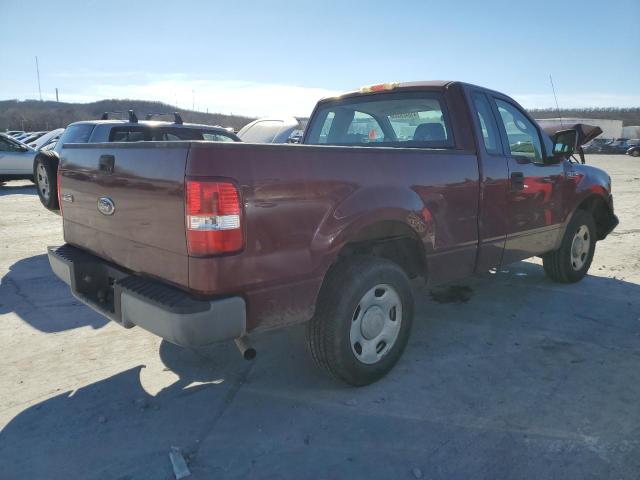 1FTRF12285NB09407 - 2005 FORD F150 MAROON photo 3