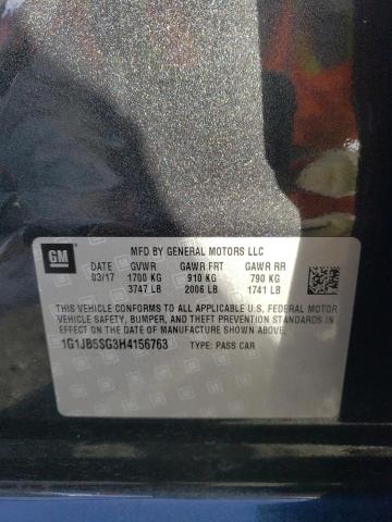 1G1JB5SG3H4156763 - 2017 CHEVROLET SONIC LS 灰色 照片 13