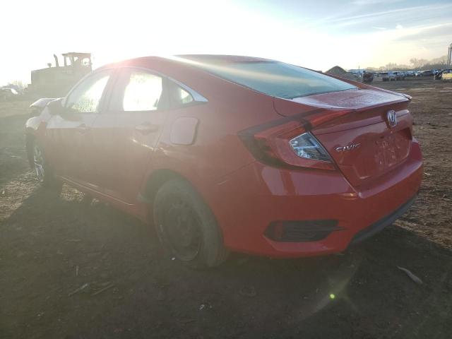 2HGFC2F50JH539913 - 2018 HONDA CIVIC LX RED photo 2