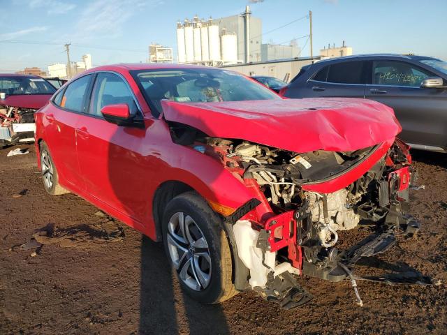 2HGFC2F50JH539913 - 2018 HONDA CIVIC LX RED photo 4