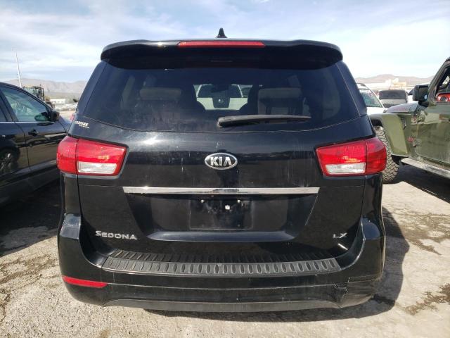 KNDMB5C14F6059040 - 2015 KIA SEDONA LX BLACK photo 6