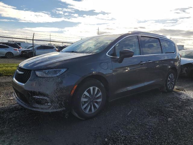 2C4RC1L7XMR596694 - 2021 CHRYSLER PACIFICA HYBRID TOURING L GRAY photo 1