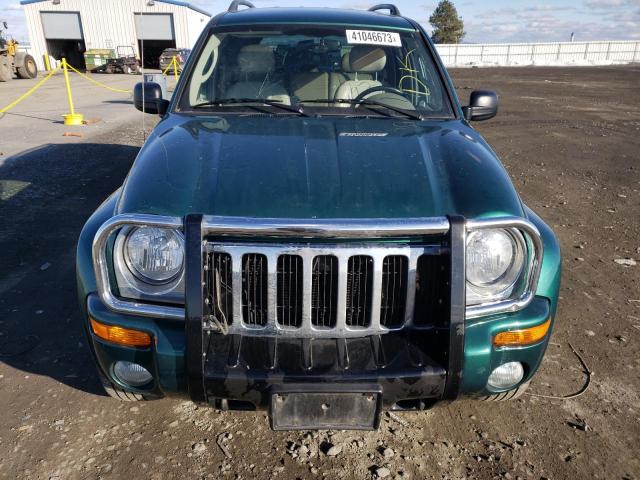 1J4GL58K44W110345 - 2004 JEEP LIBERTY LIMITED GREEN photo 5