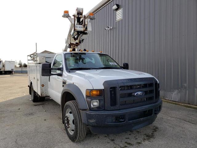 1FD4F46Y38EE00195 - 2008 FORD F450 SUPER DUTY WHITE photo 4