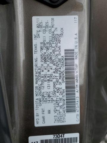 5TFUU4EN7BX015784 - 2011 TOYOTA TACOMA ACCESS CAB ყავისფერი ფოტო 12