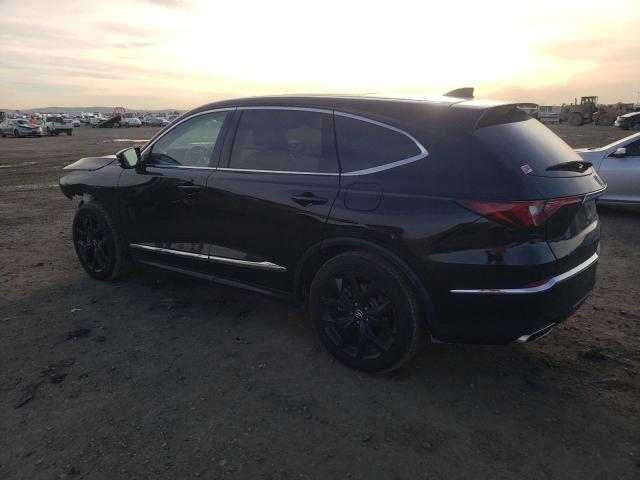 5J8YD9H48NL009247 - 2022 ACURA MDX TECHNOLOGY BLACK photo 2
