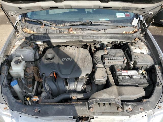 5NPEB4AC3CH320646 - 2012 HYUNDAI SONATA GLS SILVER photo 11