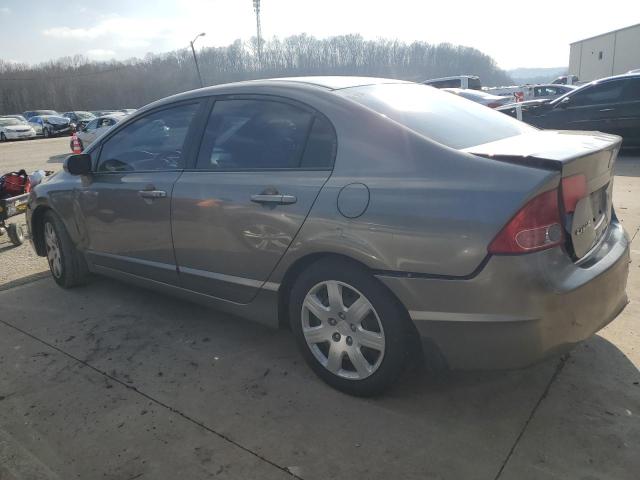 1HGFA16578L090565 - 2008 HONDA CIVIC LX GRAY photo 2