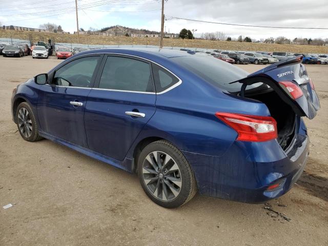 3N1AB7AP7KY240631 - 2019 NISSAN SENTRA S BLUE photo 2