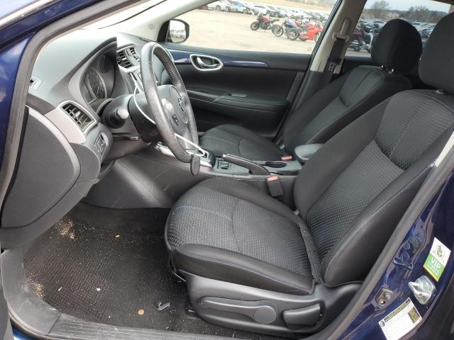 3N1AB7AP7KY240631 - 2019 NISSAN SENTRA S BLUE photo 7