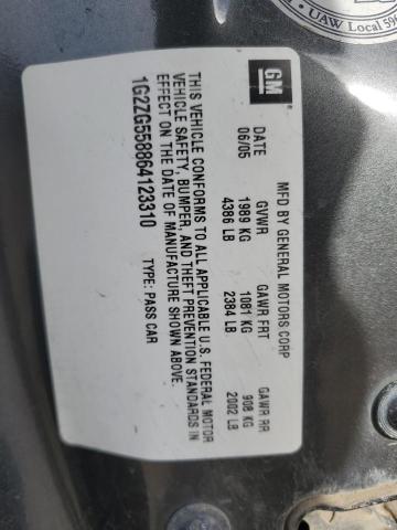 1G2ZG558864123310 - 2006 PONTIAC G6 SE1 GRAY photo 12