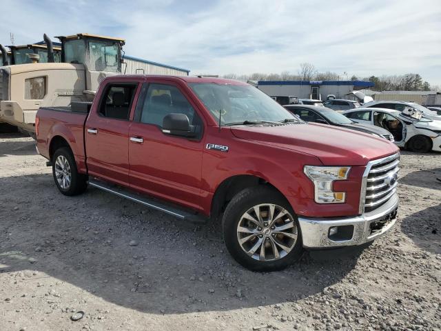 1FTEW1CF6GFC36458 - 2016 FORD F150 SUPERCREW RED photo 4