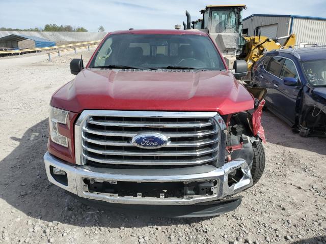 1FTEW1CF6GFC36458 - 2016 FORD F150 SUPERCREW RED photo 5