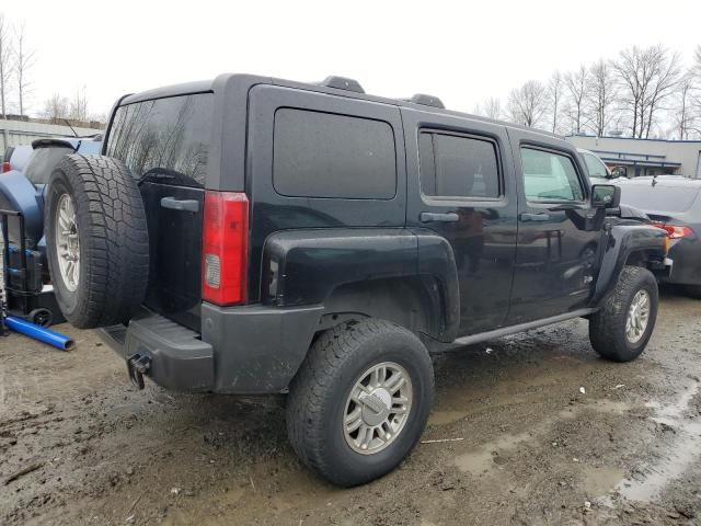 5GTDN13E778106000 - 2007 HUMMER H3 BLACK photo 3