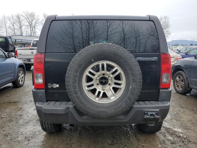 5GTDN13E778106000 - 2007 HUMMER H3 BLACK photo 6