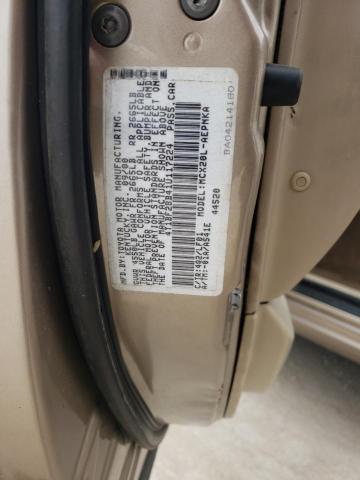 4T1BF28B41U117224 - 2001 TOYOTA AVALON XL TAN photo 12