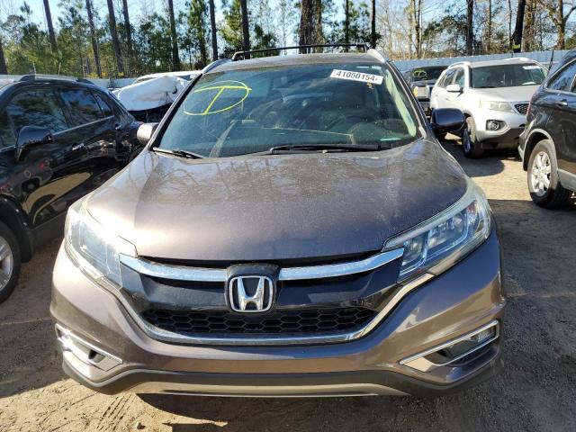 2HKRM3H70FH511475 - 2015 HONDA CR-V EXL BROWN photo 5