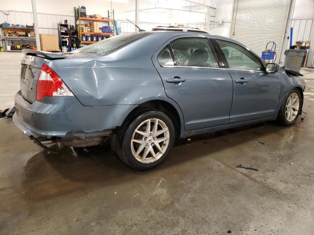 3FAHP0JA5BR178677 - 2011 FORD FUSION SEL BLUE photo 3