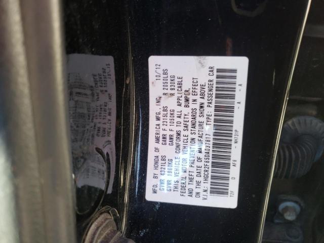 1HGCR2F85DA037817 - 2013 HONDA ACCORD EXL BLACK photo 13