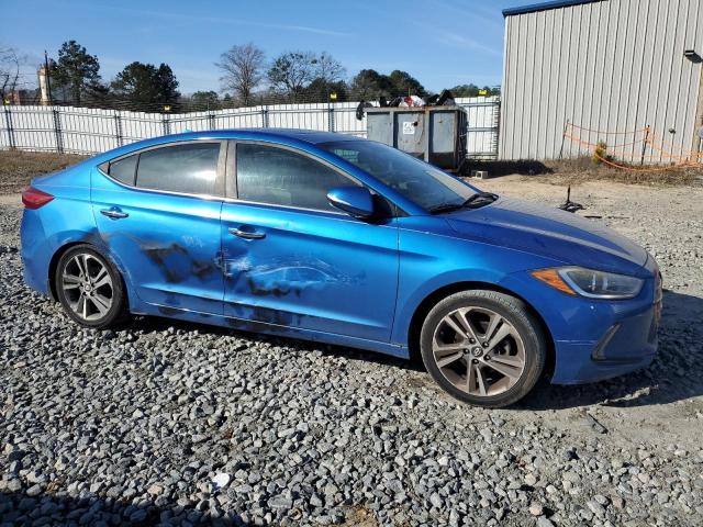 5NPD84LF5HH079410 - 2017 HYUNDAI ELANTRA SE BLUE photo 4