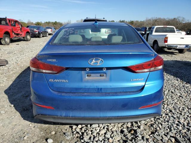 5NPD84LF5HH079410 - 2017 HYUNDAI ELANTRA SE BLUE photo 6