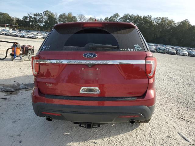 1FM5K7B82HGC45232 - 2017 FORD EXPLORER RED photo 6